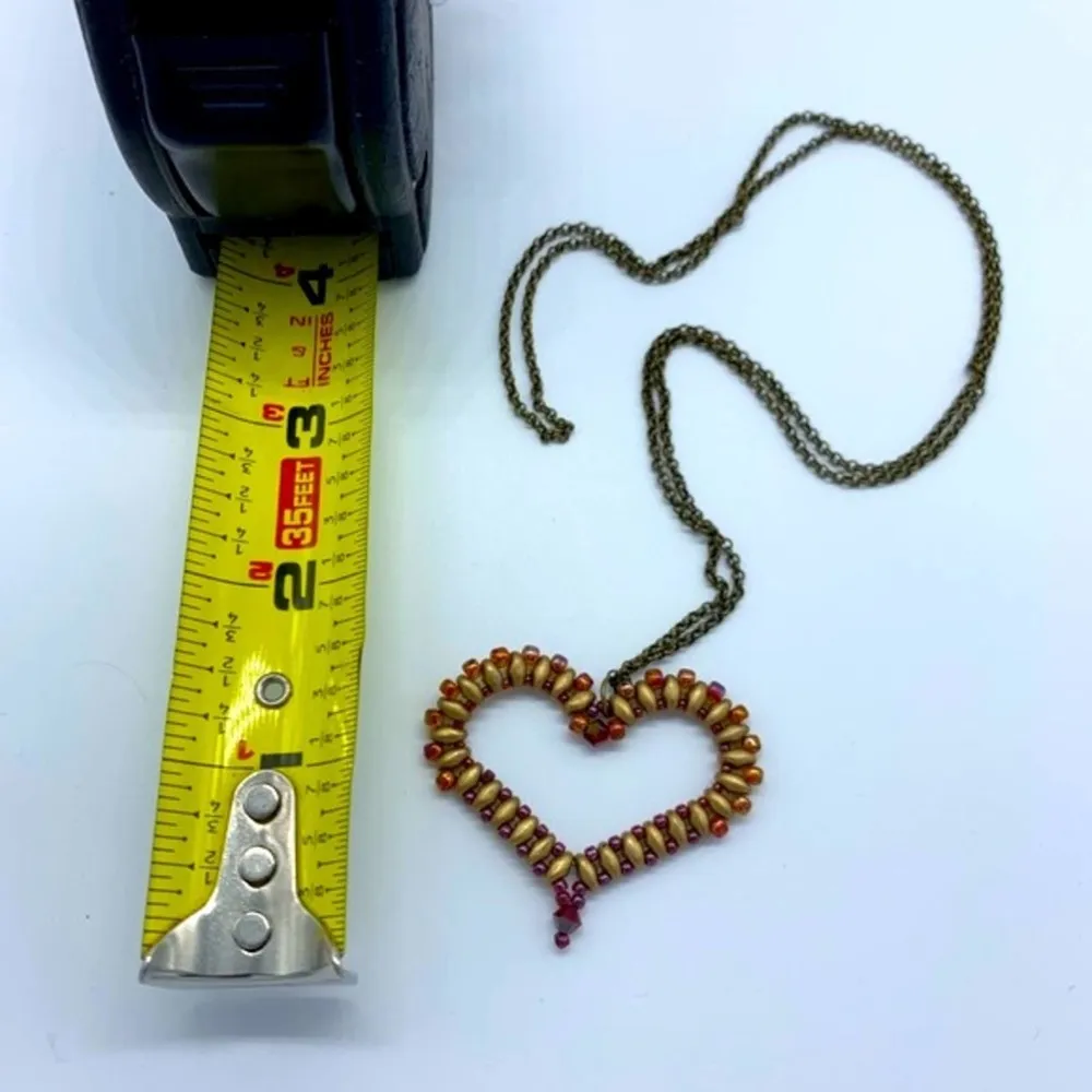 New fashion Jewelry handmade Beaded heart necklace - Image 5