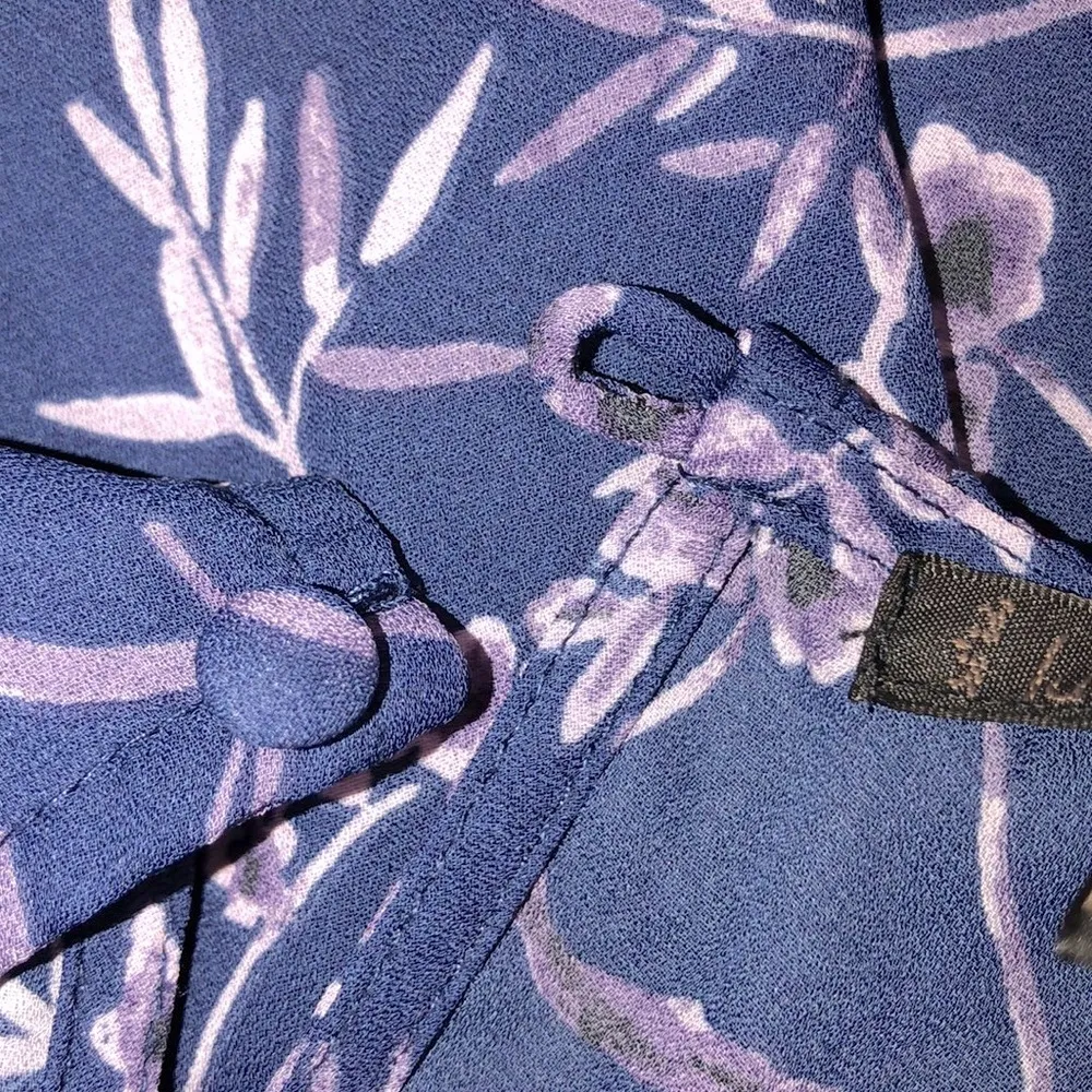 Lucca Couture size medium blue floral boho romper - Image 6