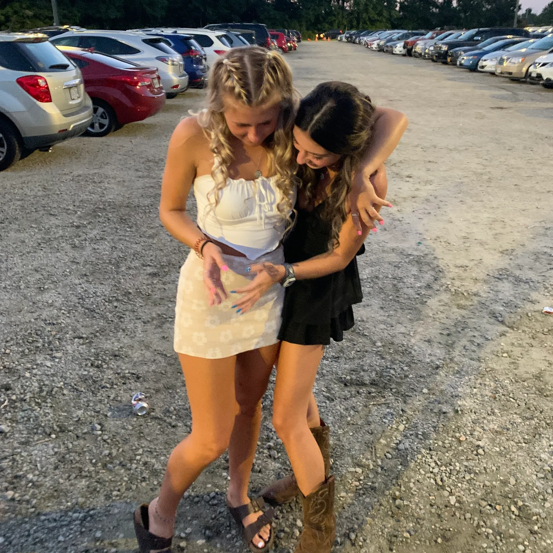 Shelly Mini Skirt Beige Floral - Image 4