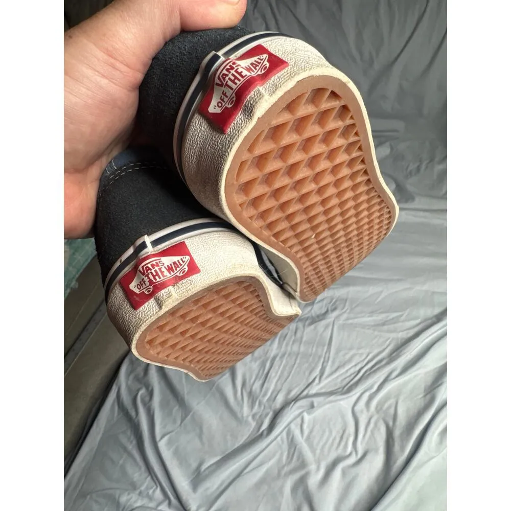 VANS Old Skool Navy & White Low Top Skate Shoes | Women’s Size 9 | Classic Suede - Image 3