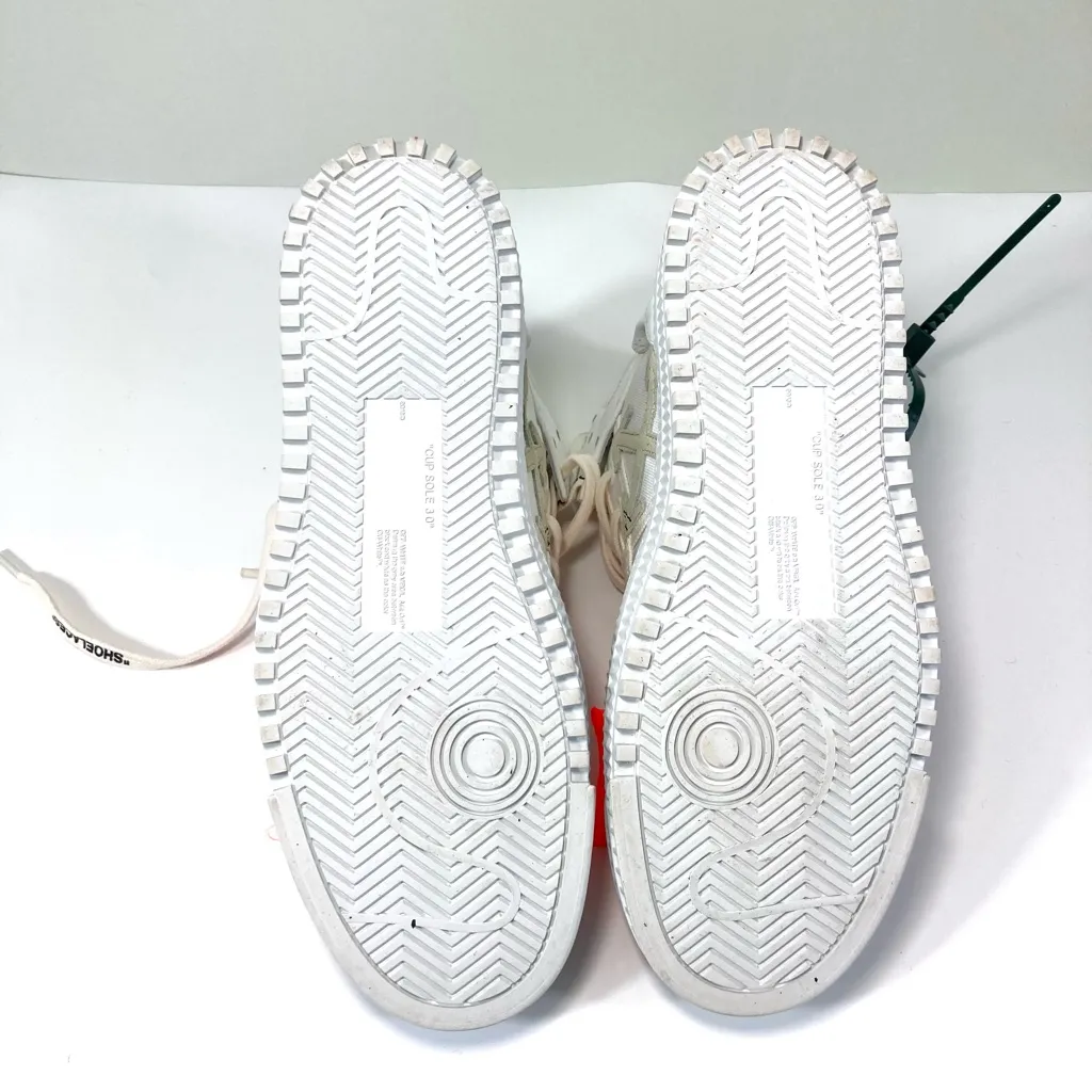 Off-White Off Court 3.0 High Top Sneaker White Fuchsia, Size 38 EU NEW - Image 9
