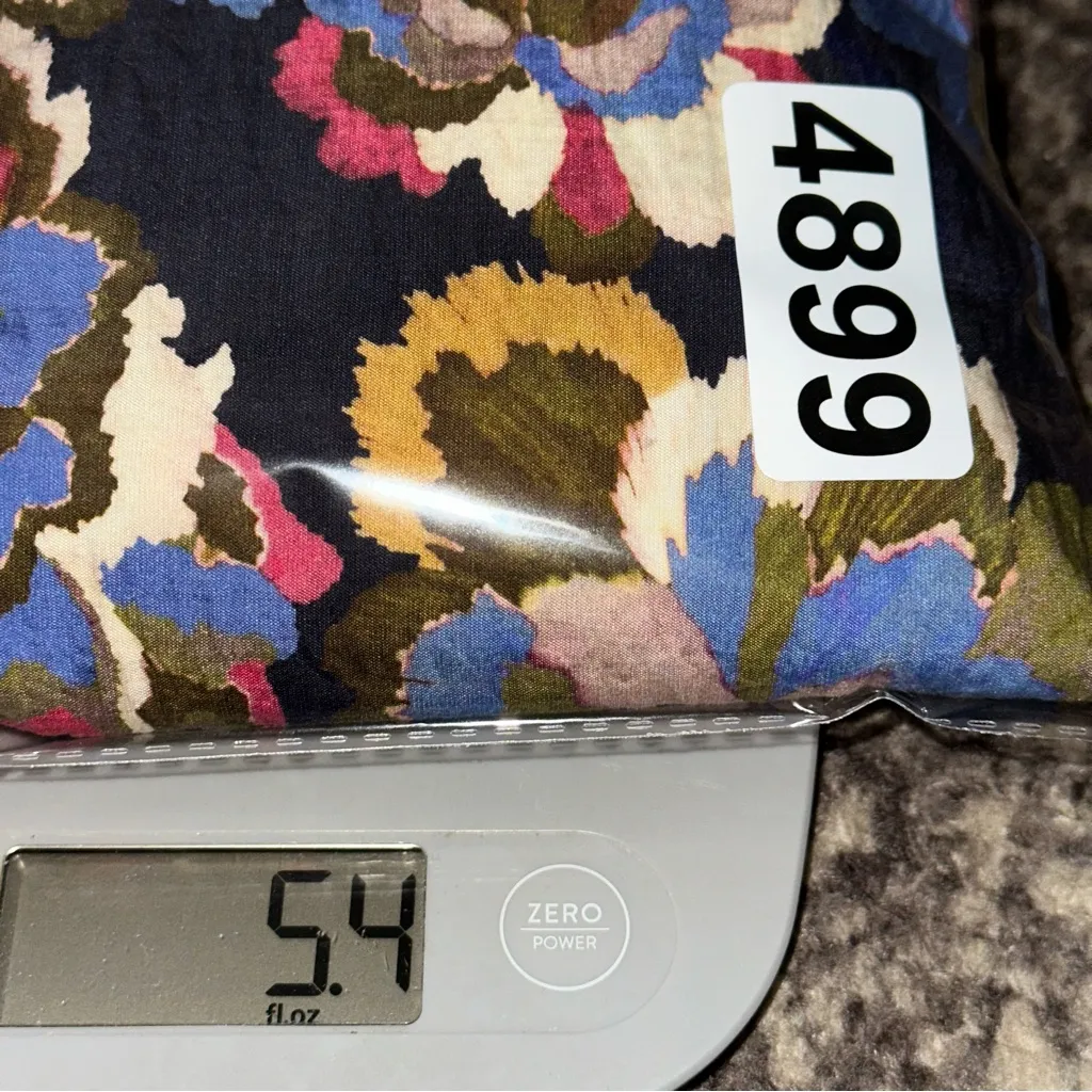 Rails Womens Size XL Navy Blue Wildflower Indi Collarless Shell Button Top Shirt - Image 14