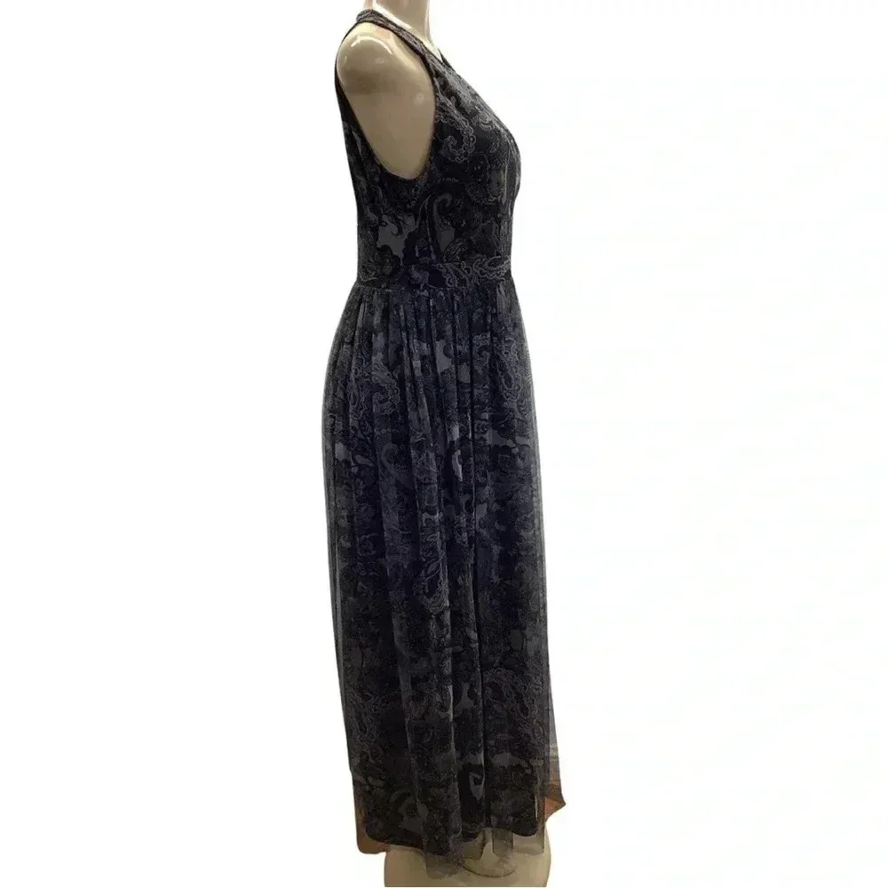 Candalite Size Large Paisley Print Sleeveless Dress With Lining. New With Tags - Image 3