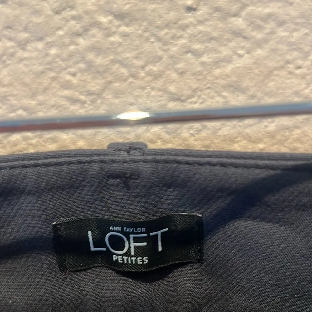 Ann Taylor Loft Marissa Skinny Pants Slacks Size 0P Petite Slate Gray - Image 7