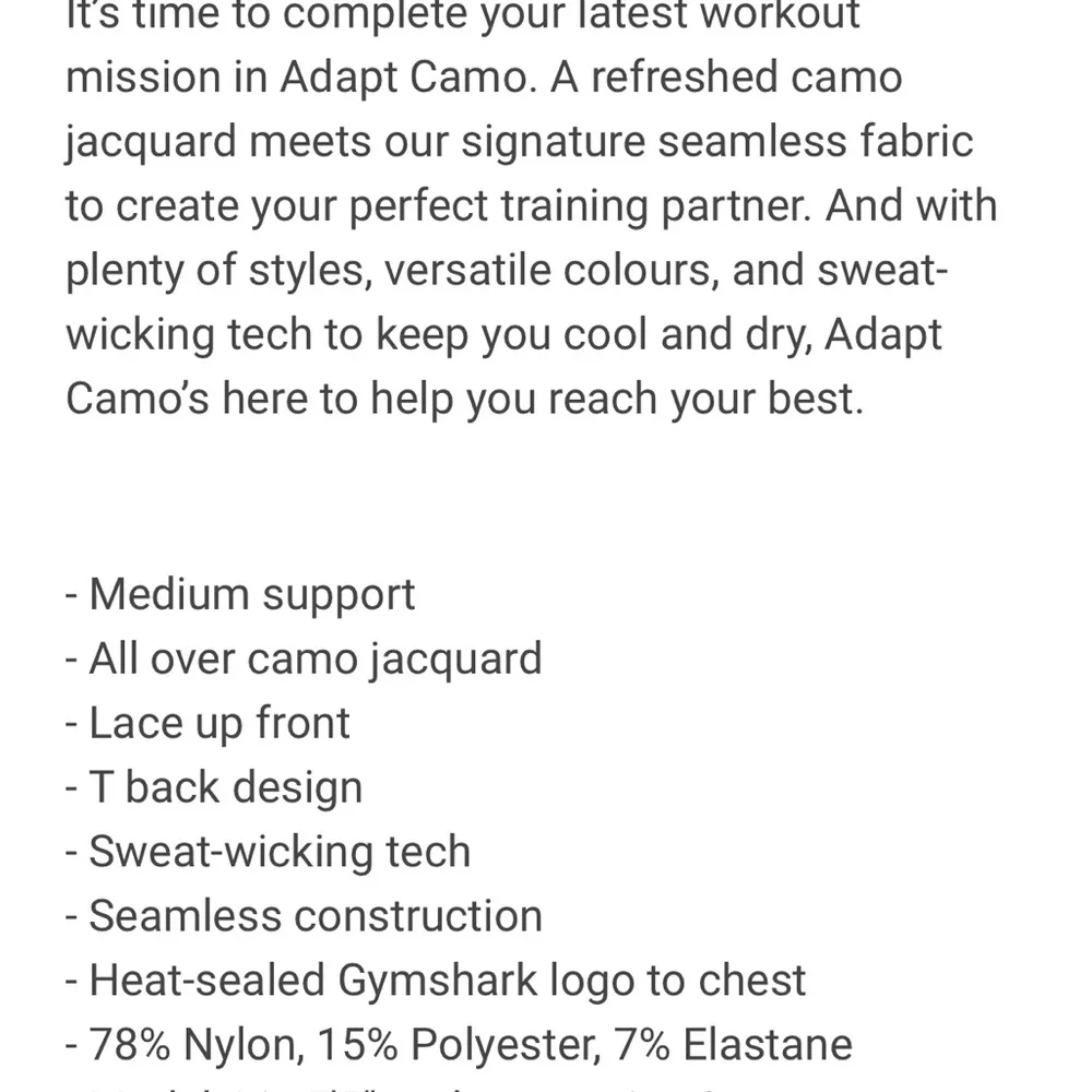 NWT! Gymshark adapt camo sports bra - Image 6