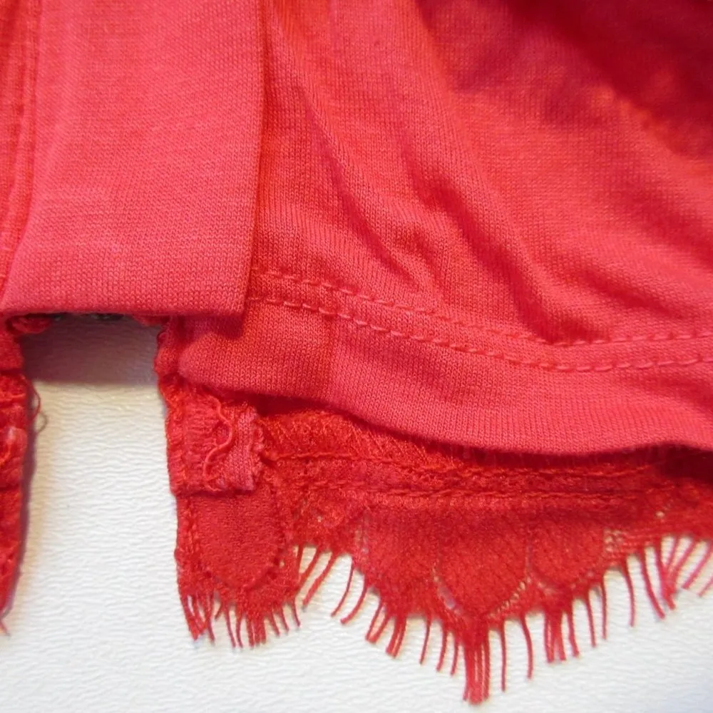 NWT Diane Von Furstenberg Zarita in Hot Coral Lace Zip V-back Dress 6 $348 - Image 4