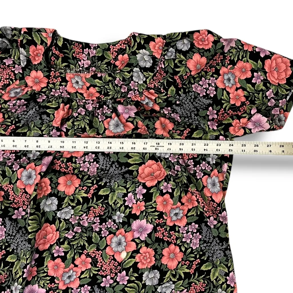 Vintage Handmade Women’s L/XL Mimi Housedress Kaftan Lightweight Floral - Image 4