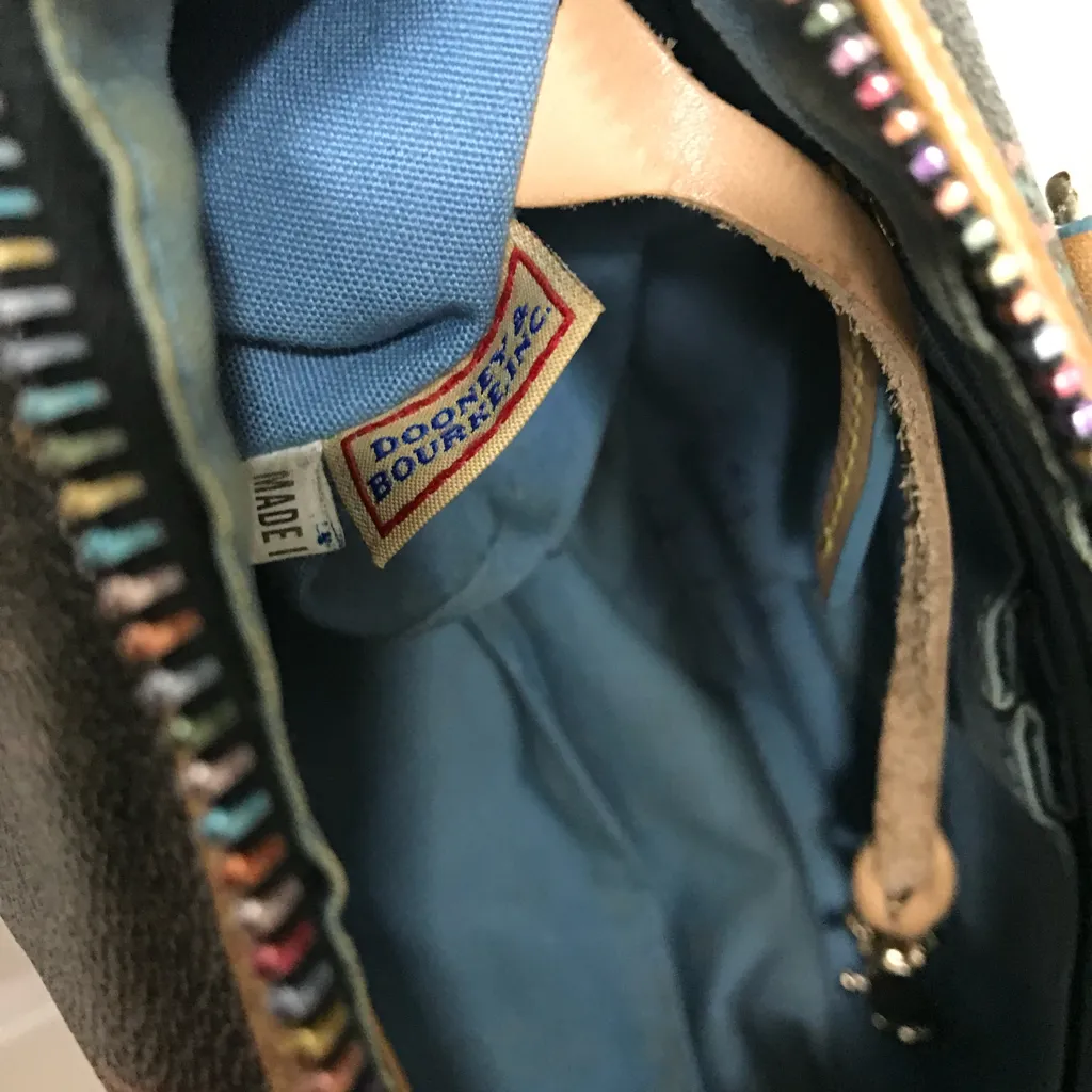 Dooney & Bourke Vintage Rainbow Barrel Bag y2k - Image 10