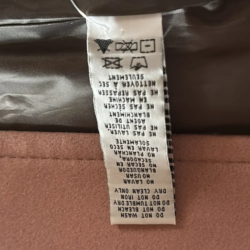 Thread &‎ Supply Womens Blush Pink Mauve Double Breasted Peacoat Jacket NWT XL - Image 10