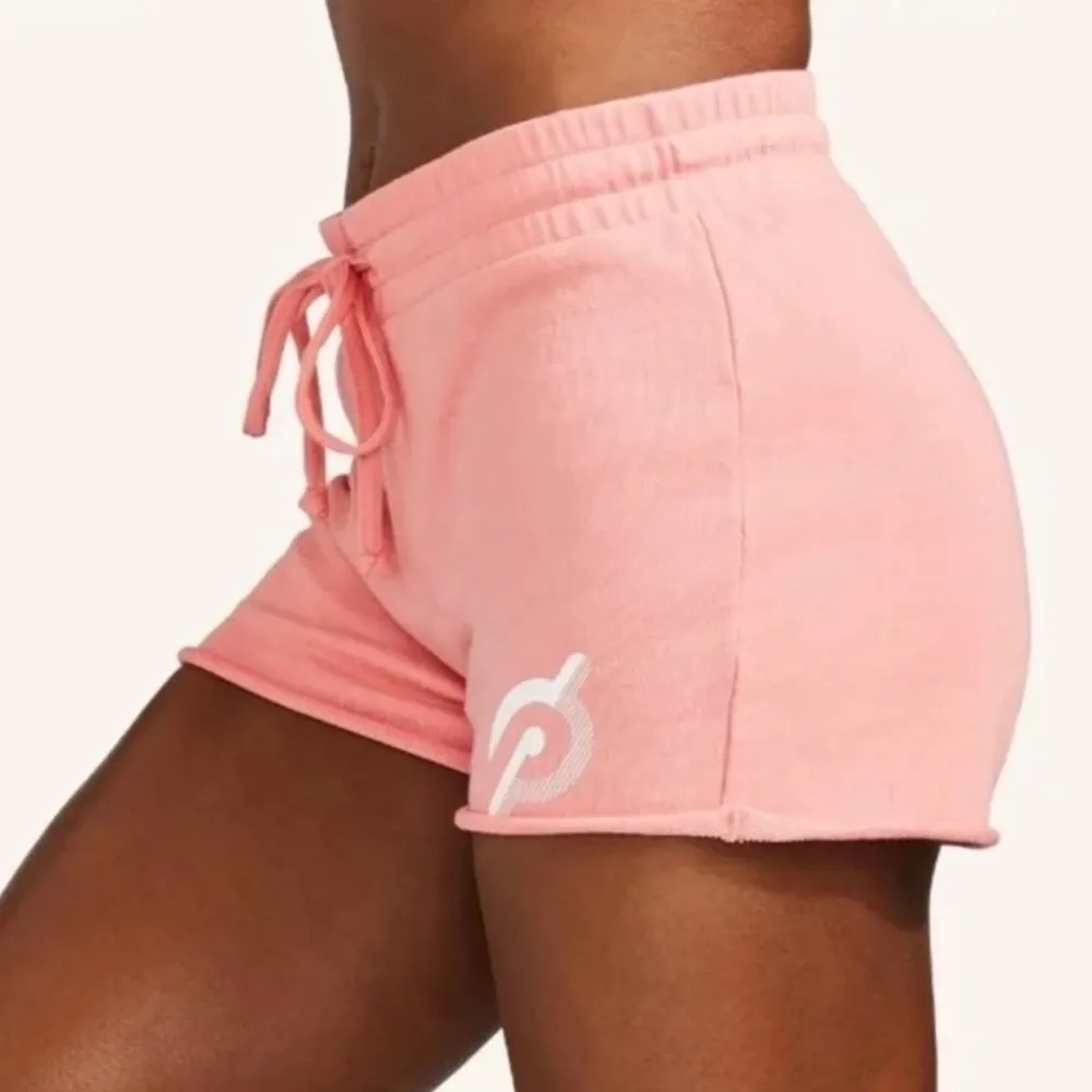 Peloton Unwind French Terry Pink Lounge Shorts Size Small - Image 2