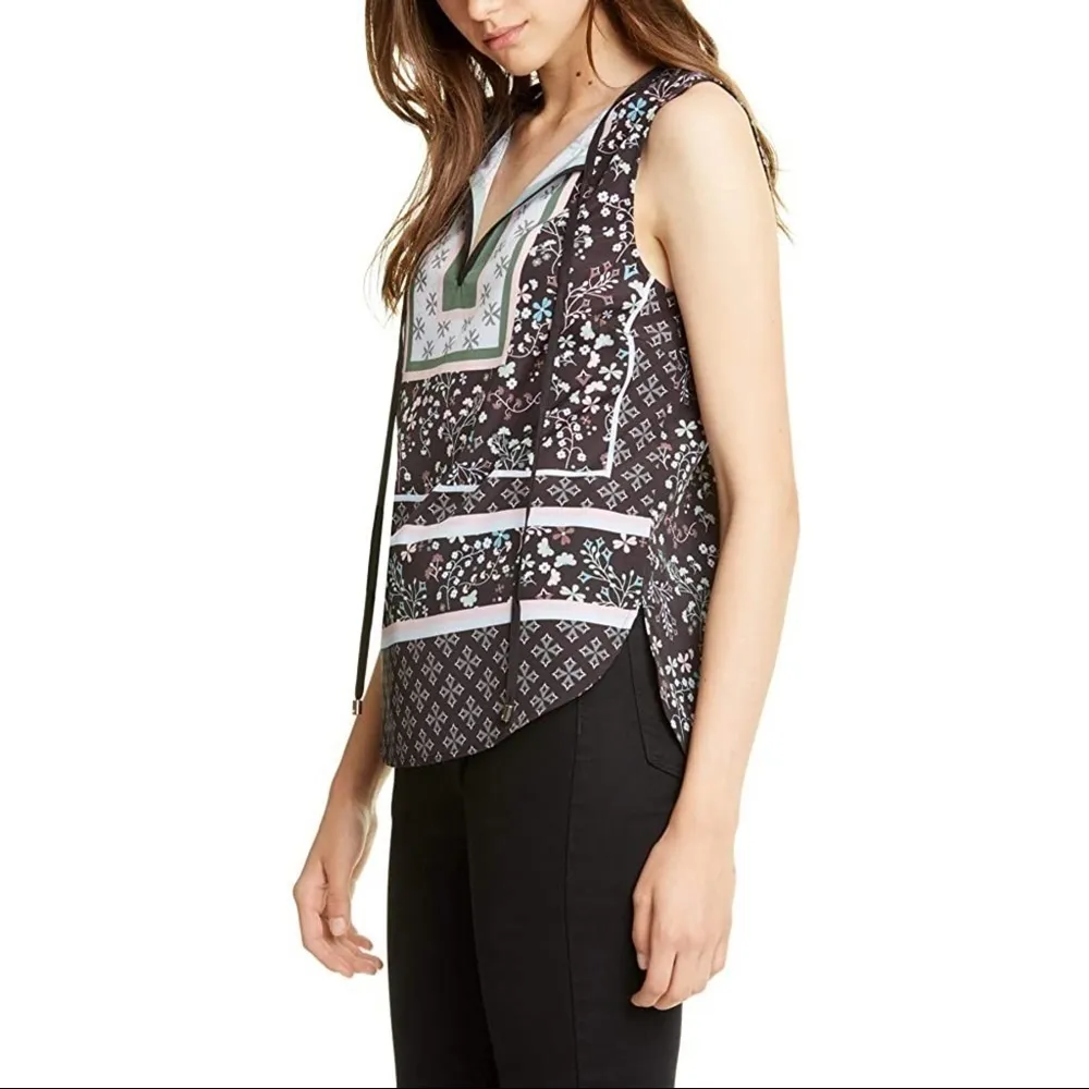 Ted Baker London Flamel Hazel Floral Necktie Tank Top - Image 4