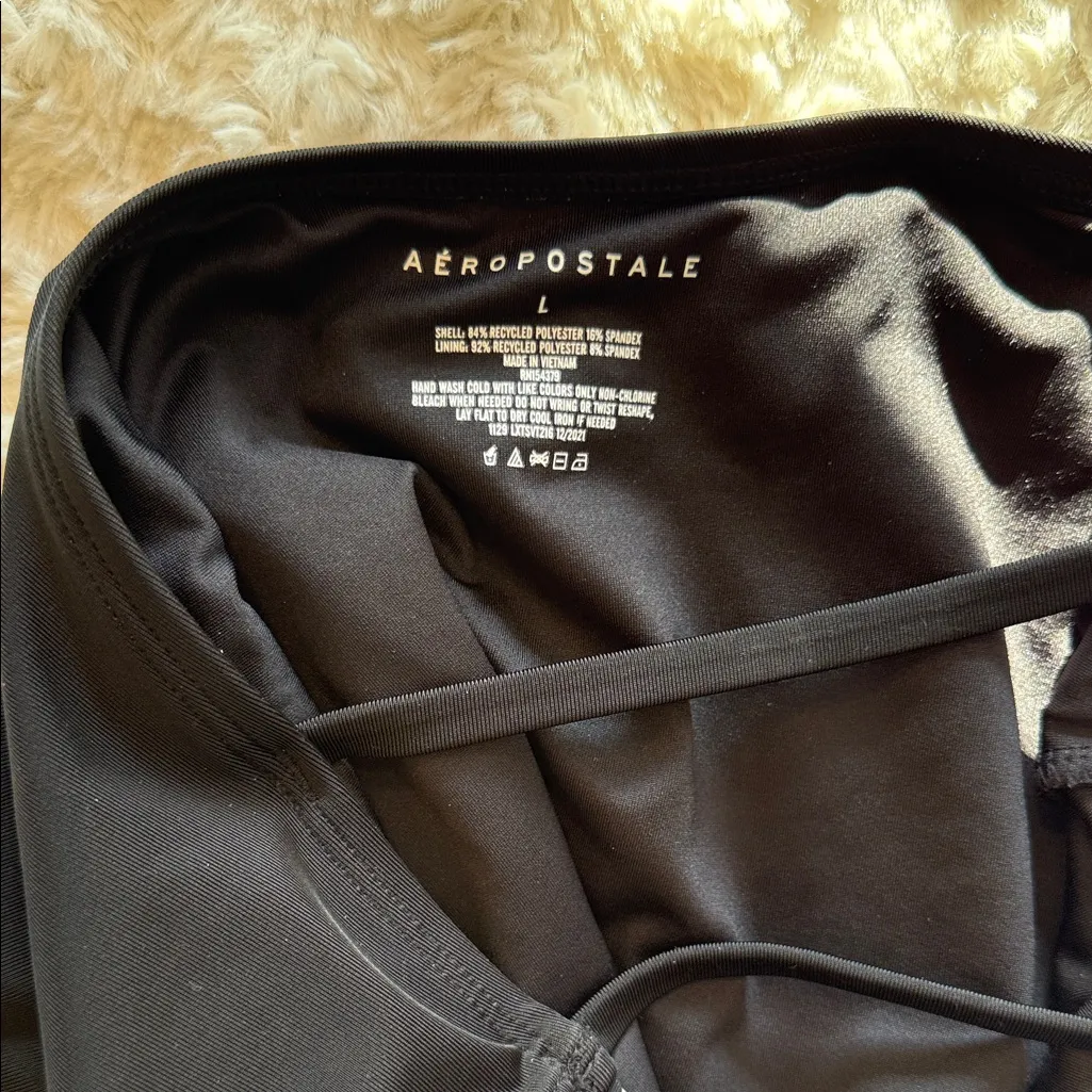 Aeropostale Black One-Piece Swimsuit large - Image 4