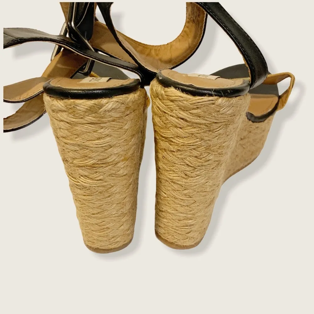 Steve Madden Size 10M Hamptin Espadrille Leopard Animal Print Strappy Wedge - Image 5