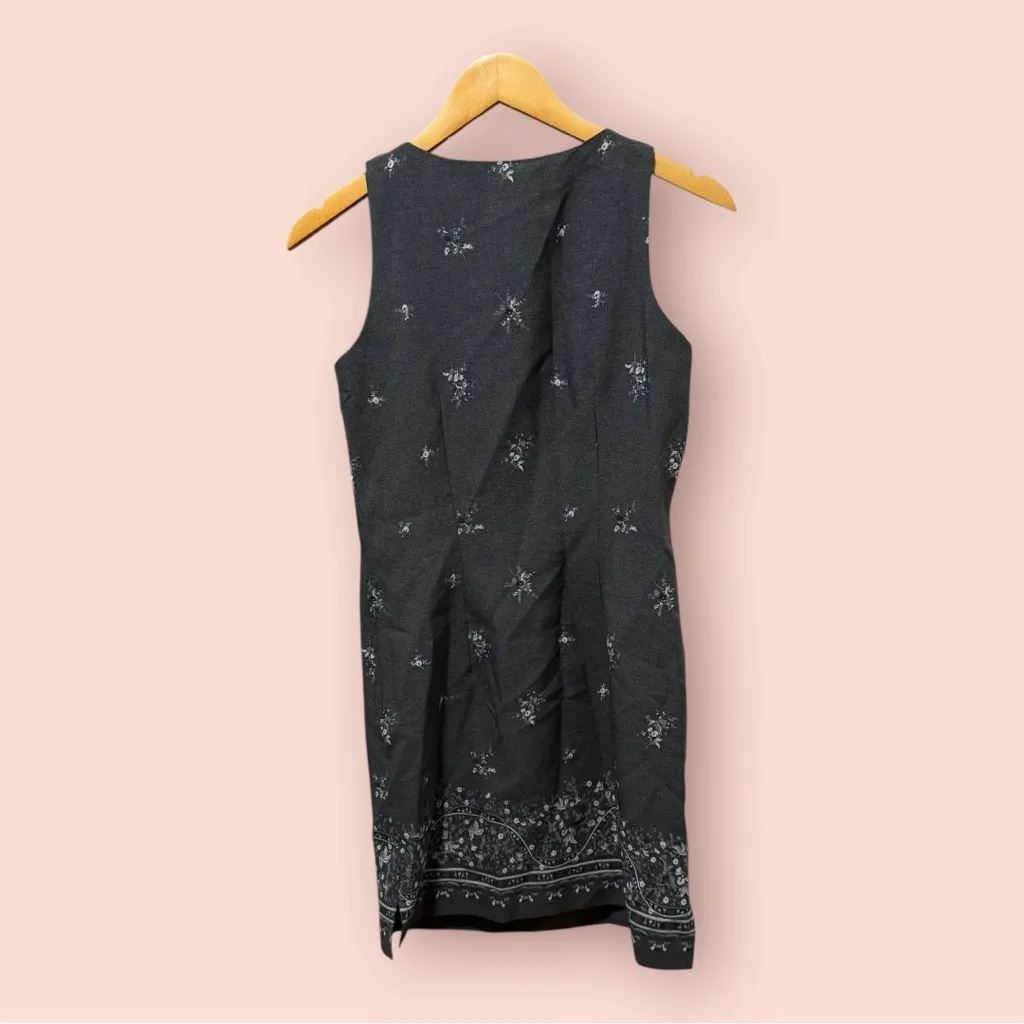 DBY LTD vintage Embroidered Mini Dress Gray Size undefined - Image 4