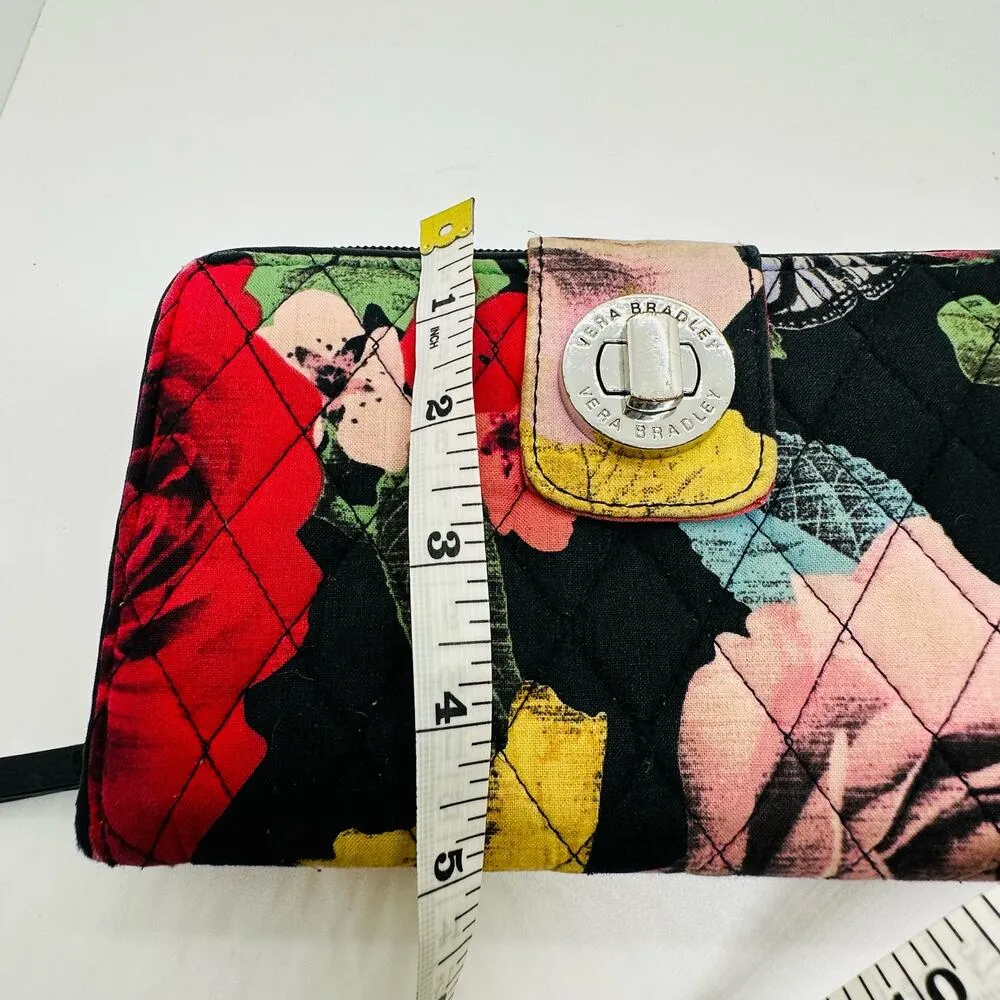 Vera Bradley Women's Floral Print Turnlock Havana Rosie Wallet - Image 8