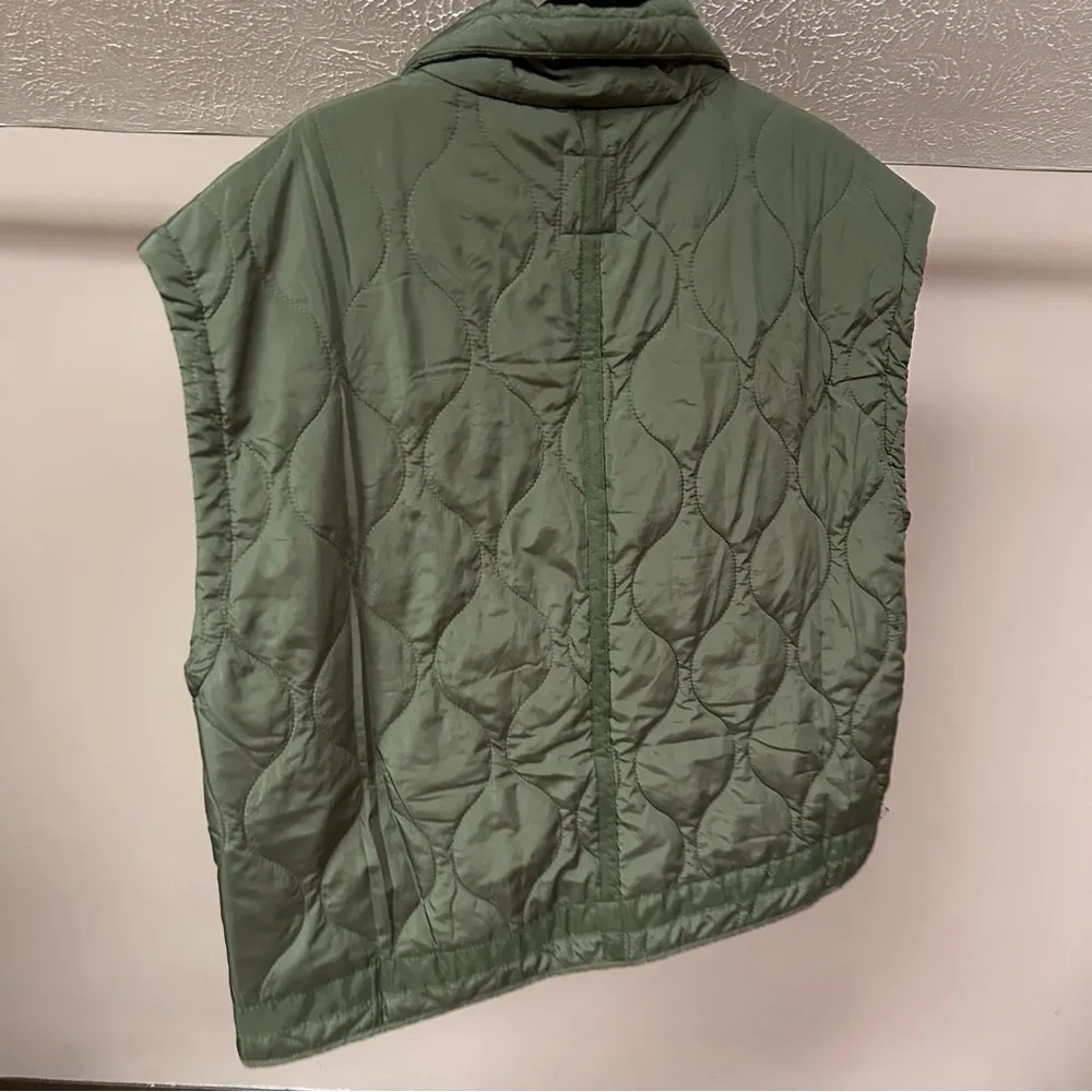 Olive Quilted Vest Green Size L - Image 4