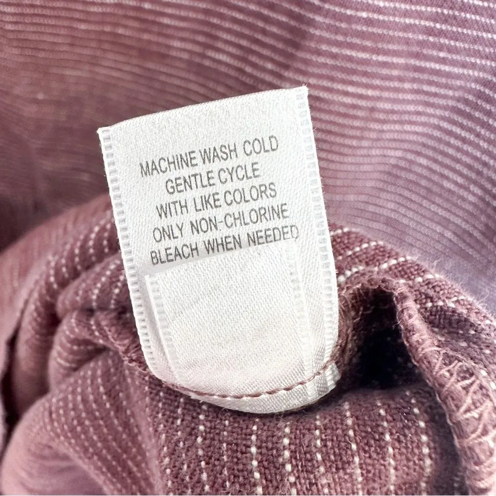 Garnet Hill 100% Linen Size 8 Dropwaist Striped Dress - Image 7