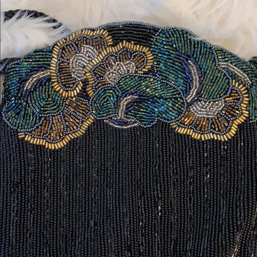 Vintage beaded evening bag Black - Image 2