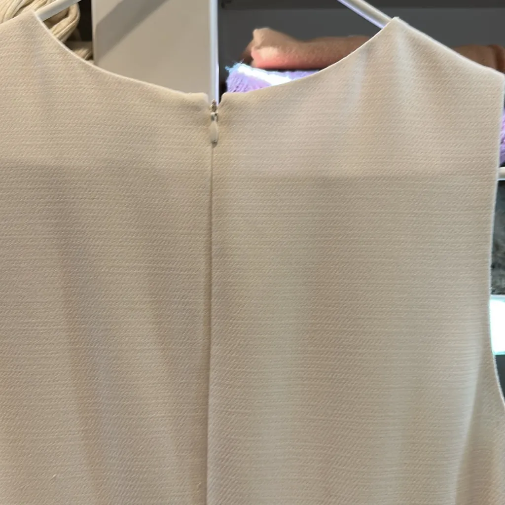 Ann Taylor size 10 cream and black zip up dress. EUC, I lost too much weight. - Image 6