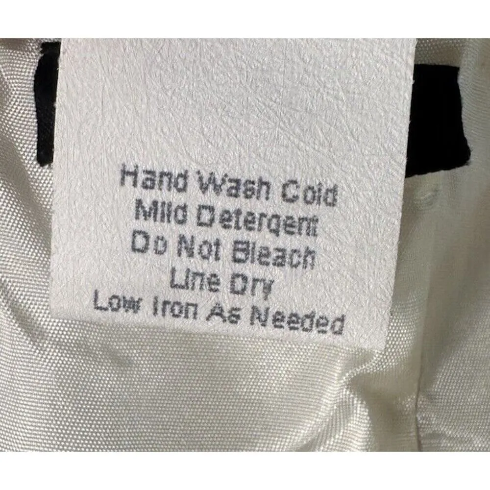 Y2K B Smart Black White Floral Print Halter Sundress V Neck Full Skirt Size 7/8 - Image 8