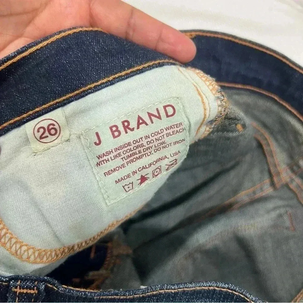 J Brand Boot Leg Jeans Low Rise 818 Ink Medium Wash Y2K Size 26 - Image 11