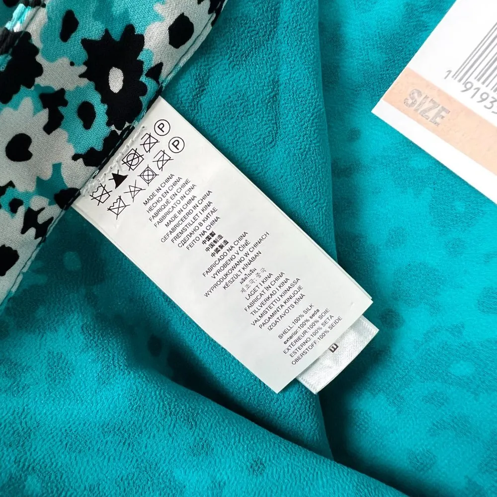 NWT MICHAEL Michael Kors Carnation Silk-Georgette Skirt Mini Floral Size 2 NEW - Image 15