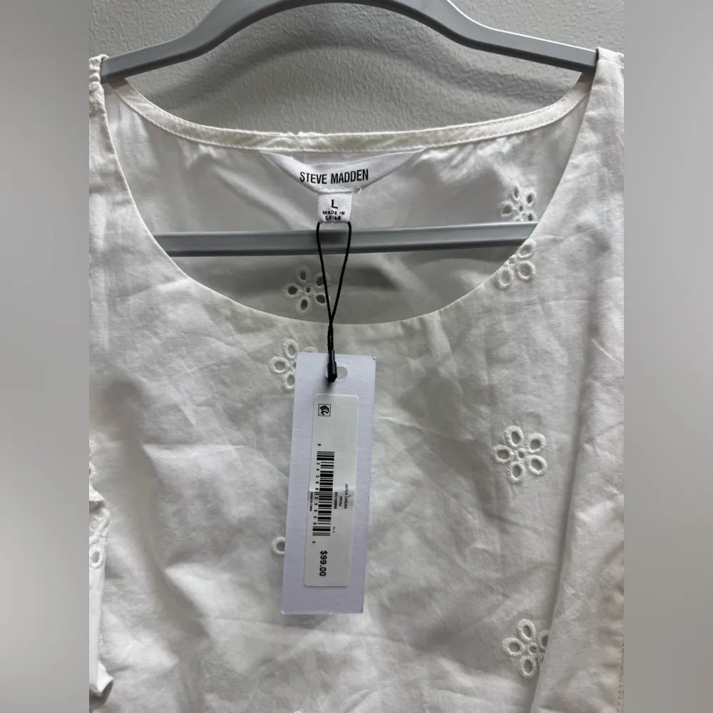 Steve Madden Ivory Eyelet Dress - Image 3