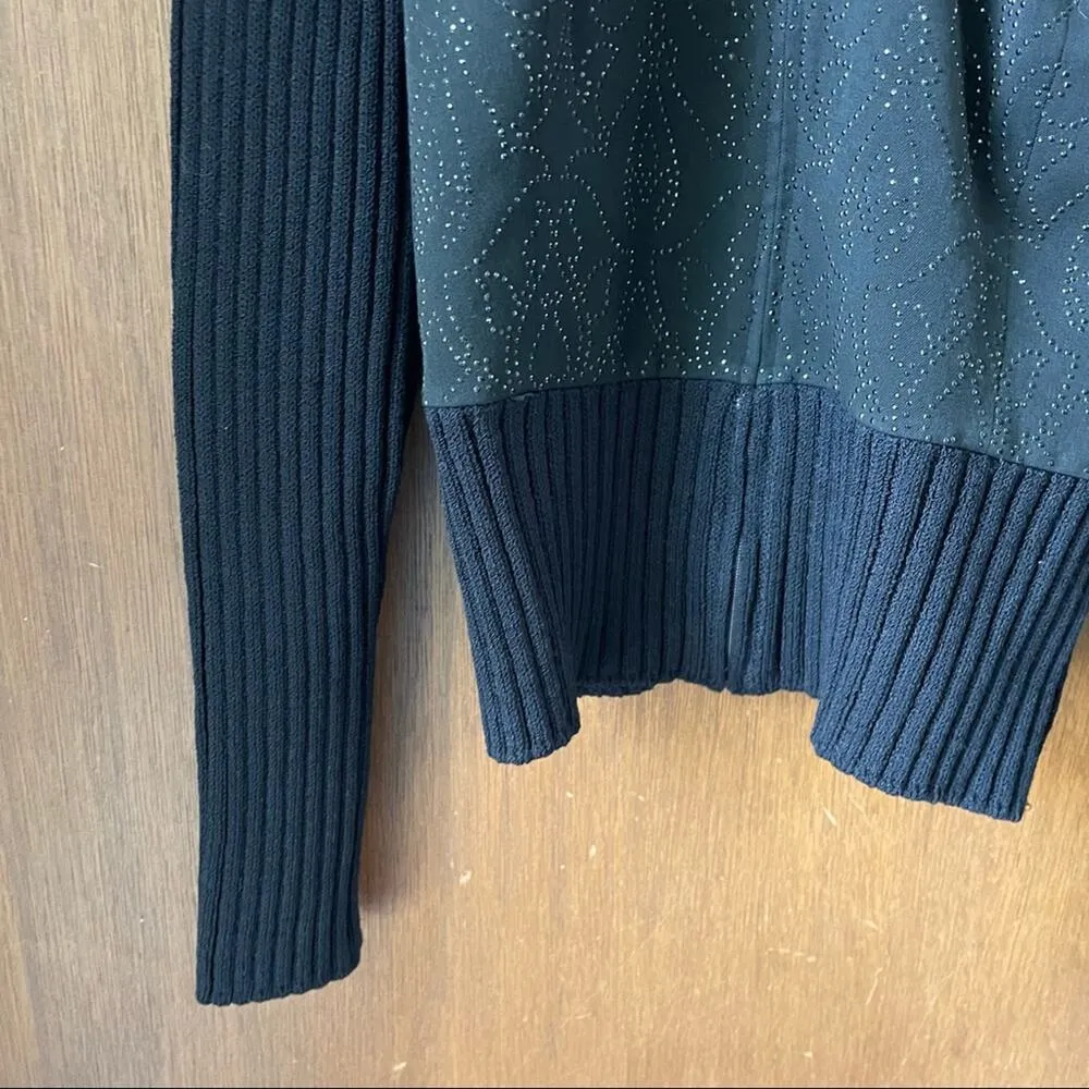 St John black knit zip up - Image 8