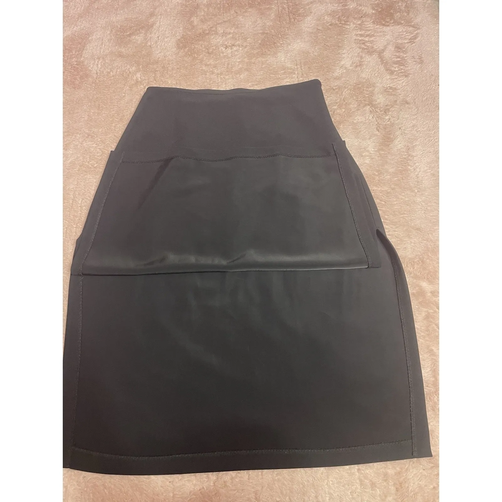Abercrombie & Fitch Black Skirt Womens Size LP A-Line Side Zip Cottage Bin11 - Image 7