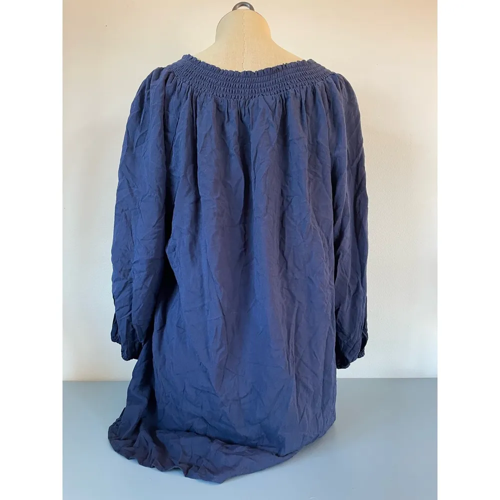 Lane Bryant womens blue top size 14/16 - Image 3