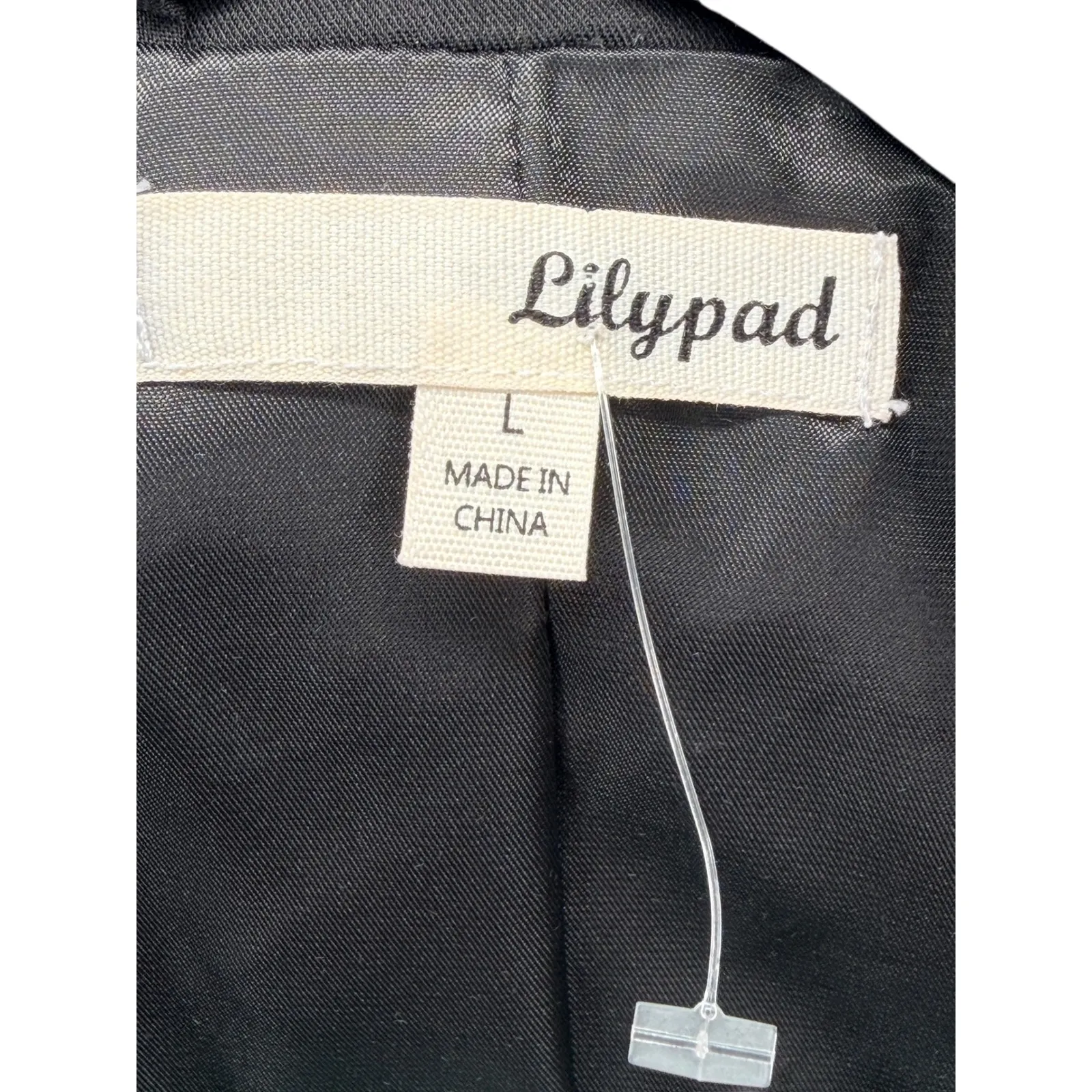 Black Chain Fringe Blazer Jacket Womens L Open Front Statement Western Rodeo Size L - Image 6