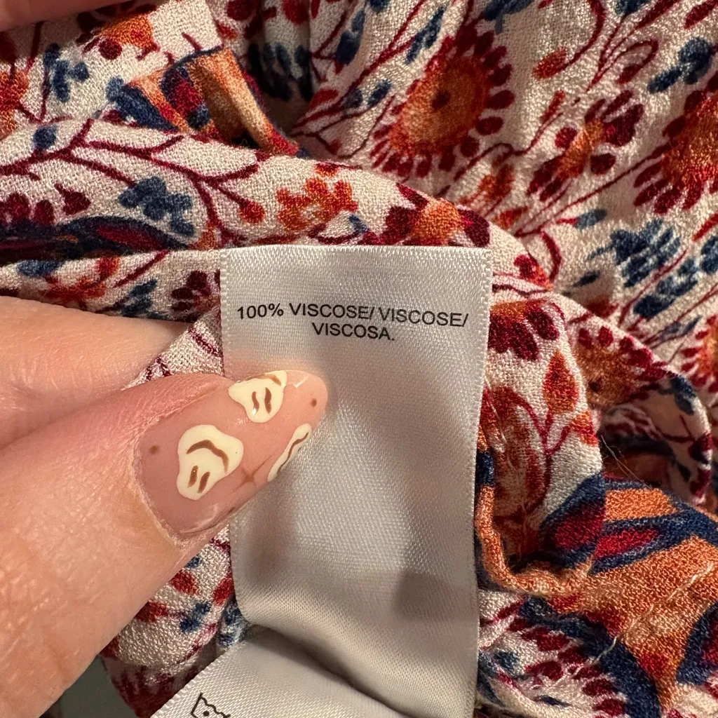 Lucky Brand Multicolor Floral‎ Blouse- Size Medium - Image 4