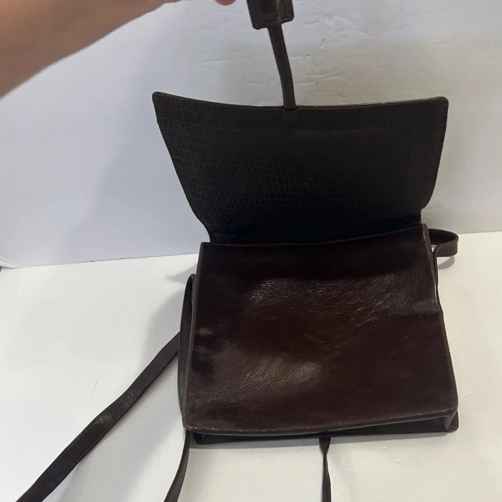 Fendi Brown Woven Leather Bag - Image 9