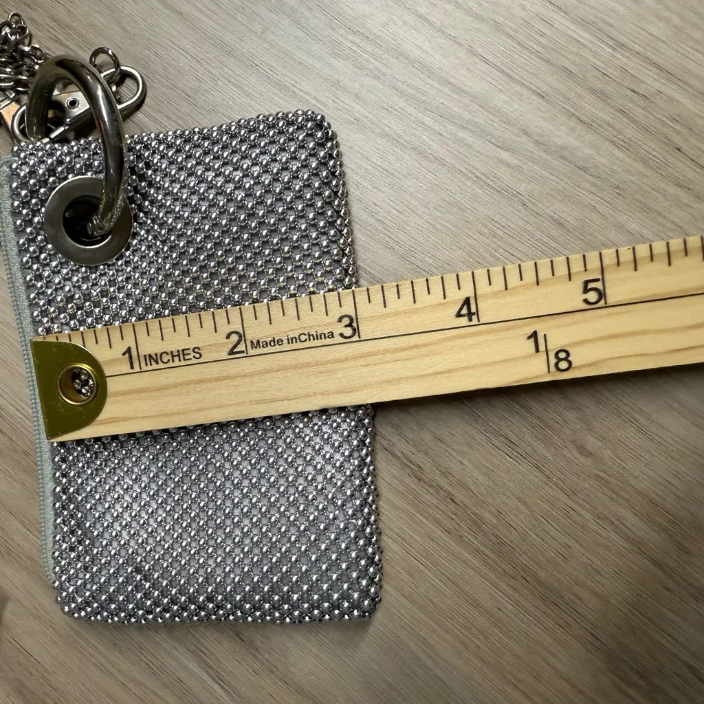 Unbranded Silver Mesh Chain Mail Keychain Wallet - Image 7