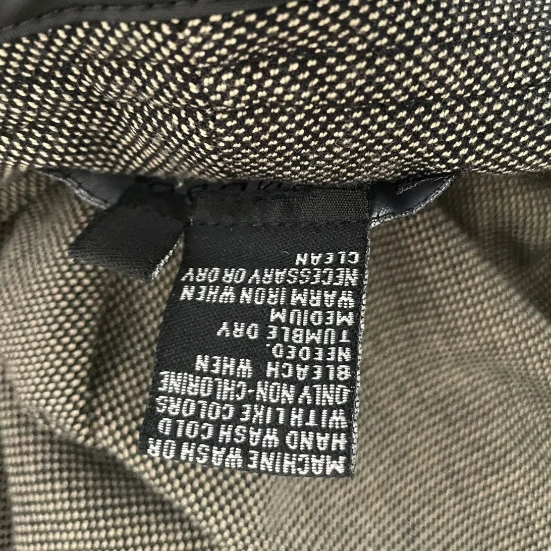 Sandro Sportswear Women Pants 14 Wide Leg Twill‎ Stretch Comfort Officewear Y2K Brown - Image 9