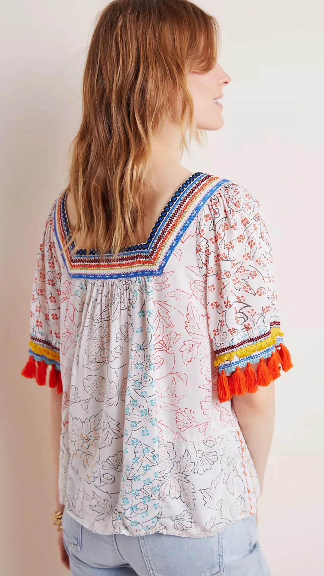 Maeve Paolina Tasseled Blouse - Image 2