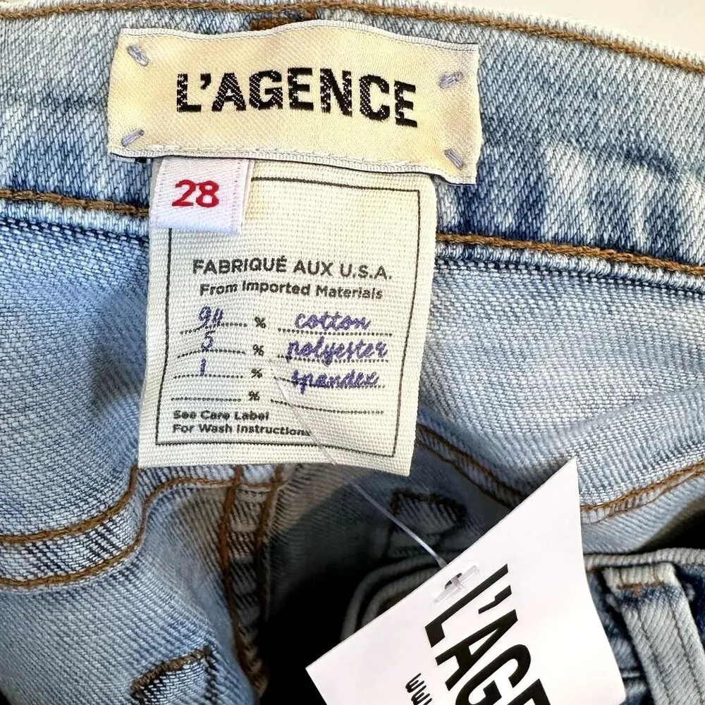 NWT L'AGENCE El Matador High Rise Slim Jean in Marble - Size 28 - Image 5