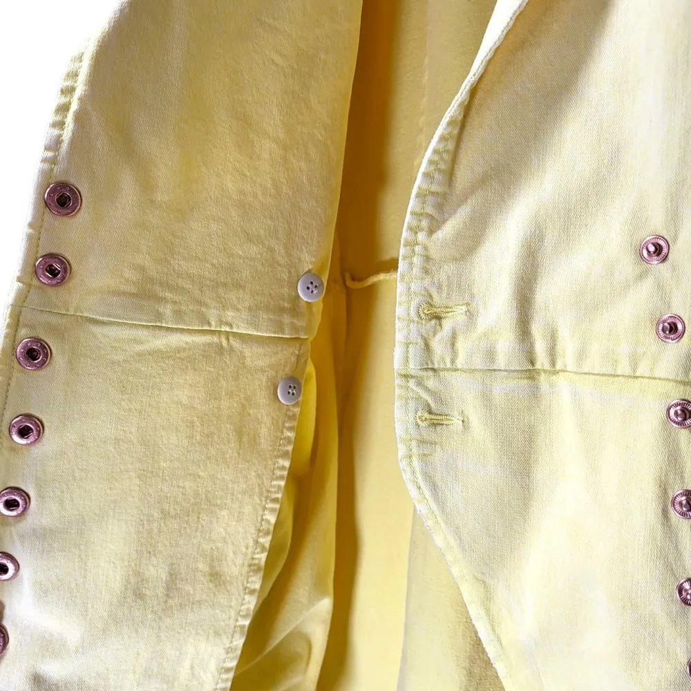 NWT Retrofete Willa Denim Button Up Mini Dress in Lemonade - Image 12