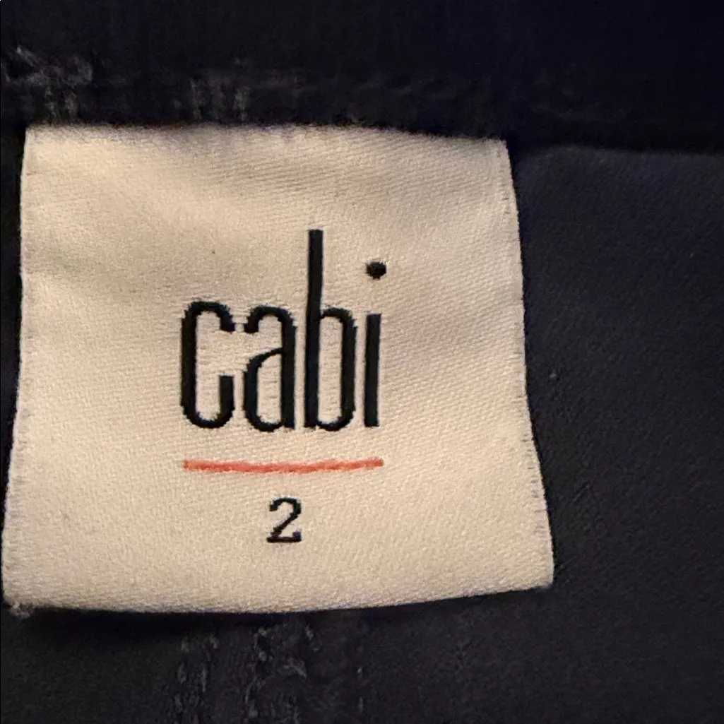 CAbi Sapphire Blue Button Fly Skinny Velvet Pants Size 2 - Image 6