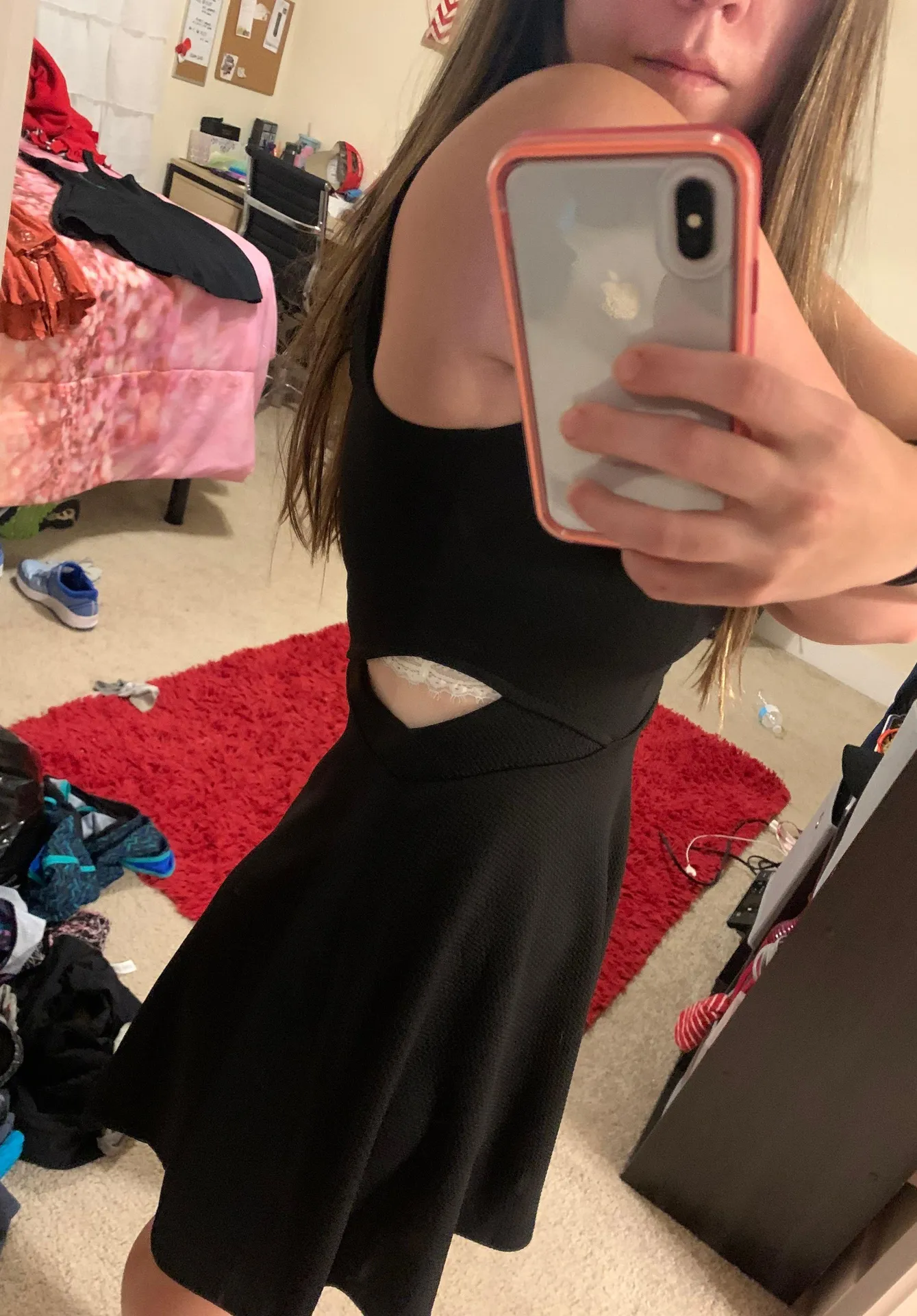 Cutouts Little Black Dress Fit & Flare - Image 5