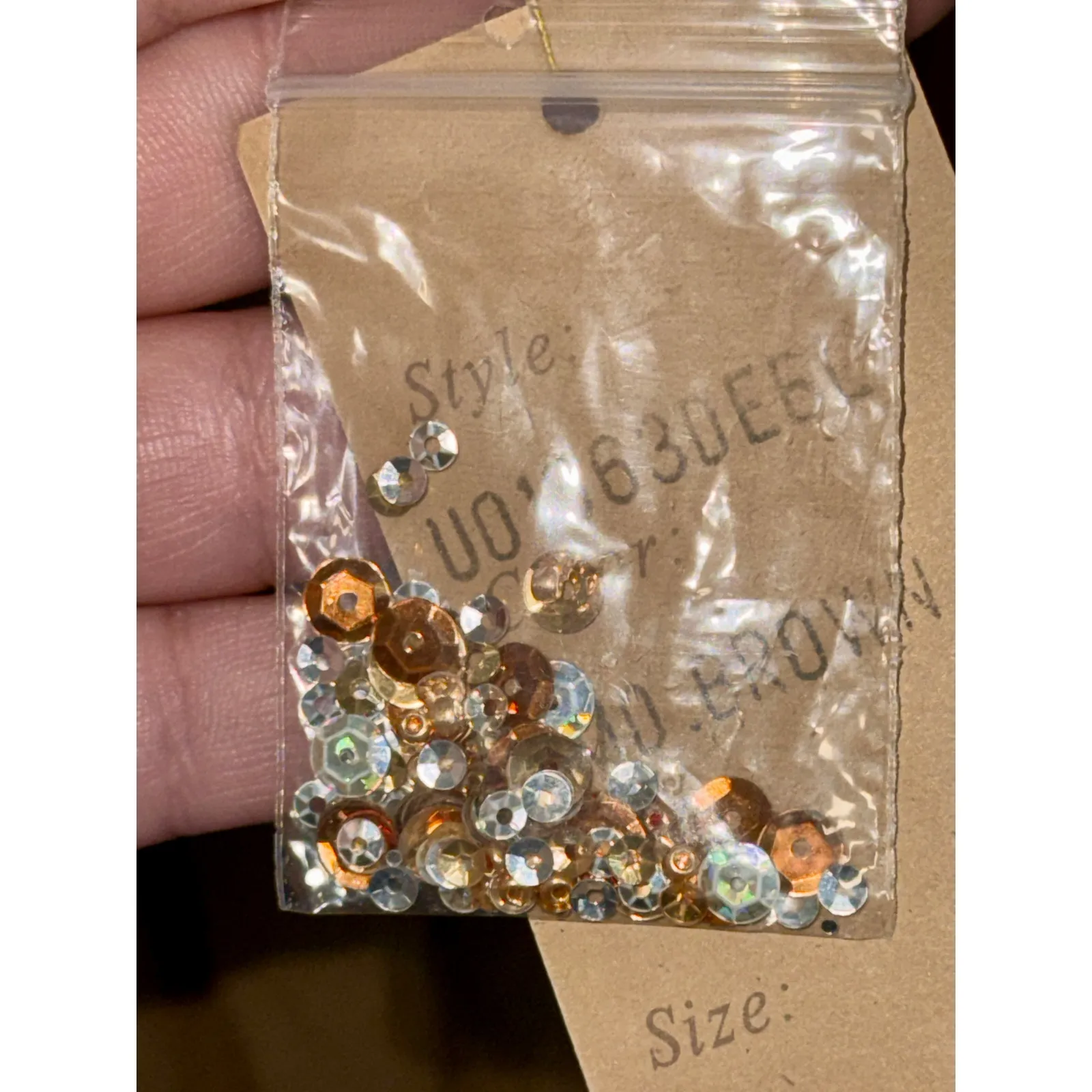 NWT Mandalay Brown Gold Lace Beaded Sequin Long Evening Gown Dress Womens Size 4 - Image 14