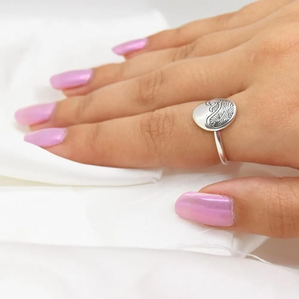 Sea Wave Ring Silver - Image 3
