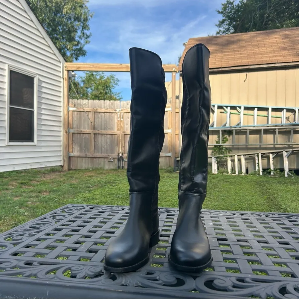 La Canadienne black knee high leather boots size 6‎ - Image 3