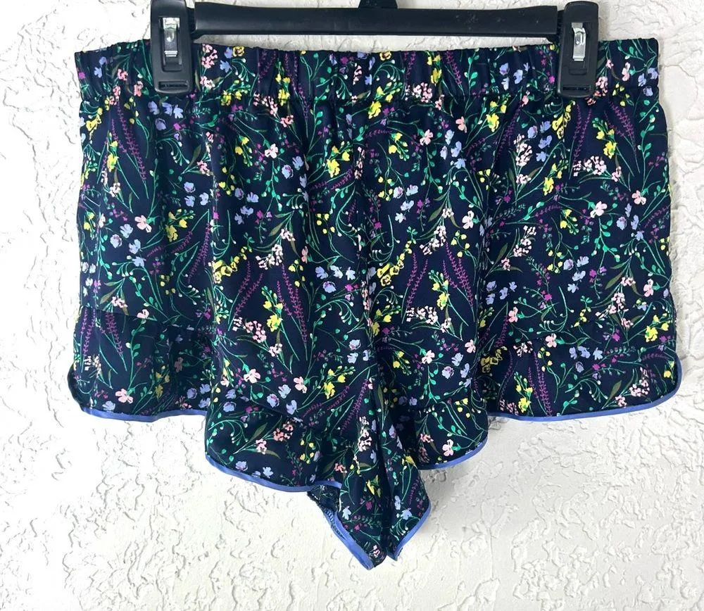 Victoria’s Secret | Floral Satin Ruffled Pajama Shorts Size L - Image 2
