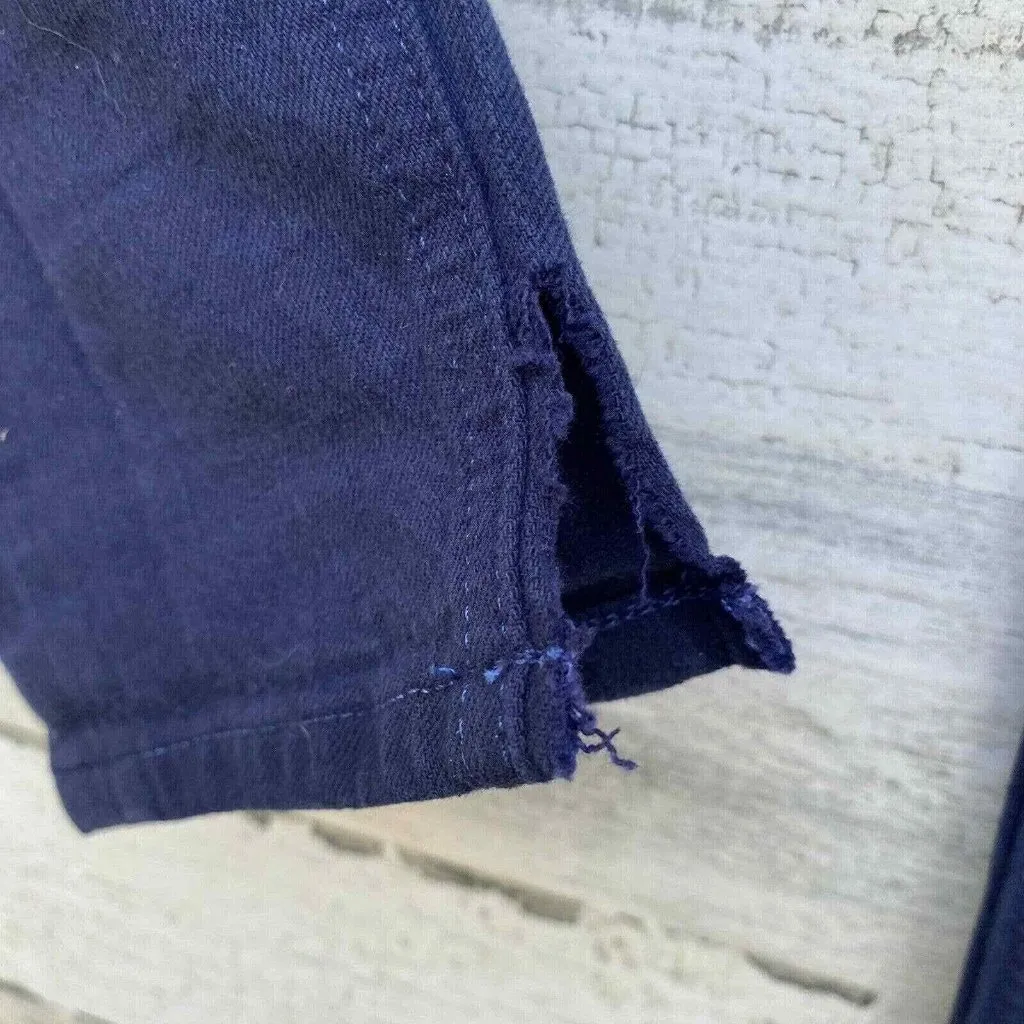 Madewell Skinny Skinny Jeans Womens 25 x 34 Blue Dip Dye Color Fade‎ Ankle Slit - Image 10