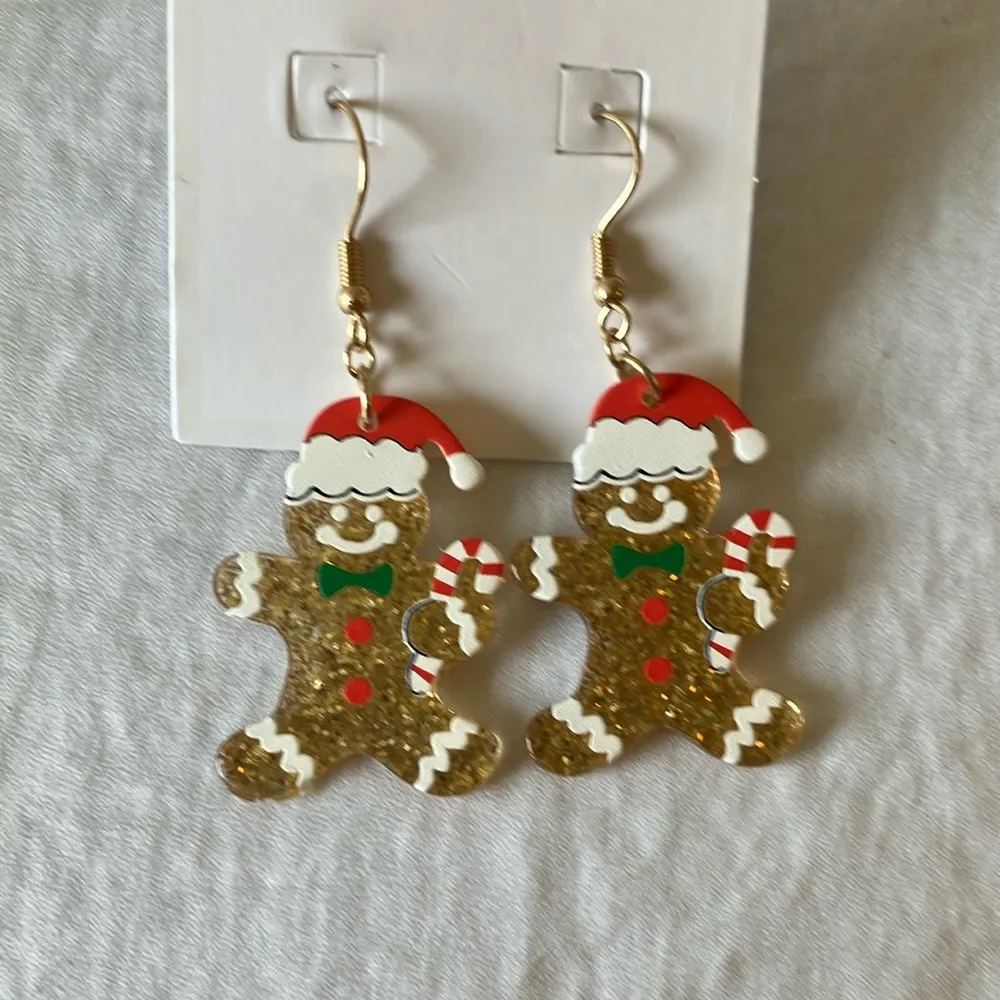 Gap : Festive Gingerbread People Earrings - Image 9