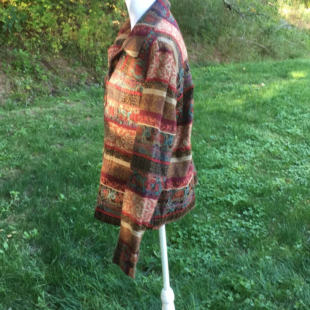 Vintage Drapers and Damon’s Tapestry Woven Boho Jacket size L - Image 9