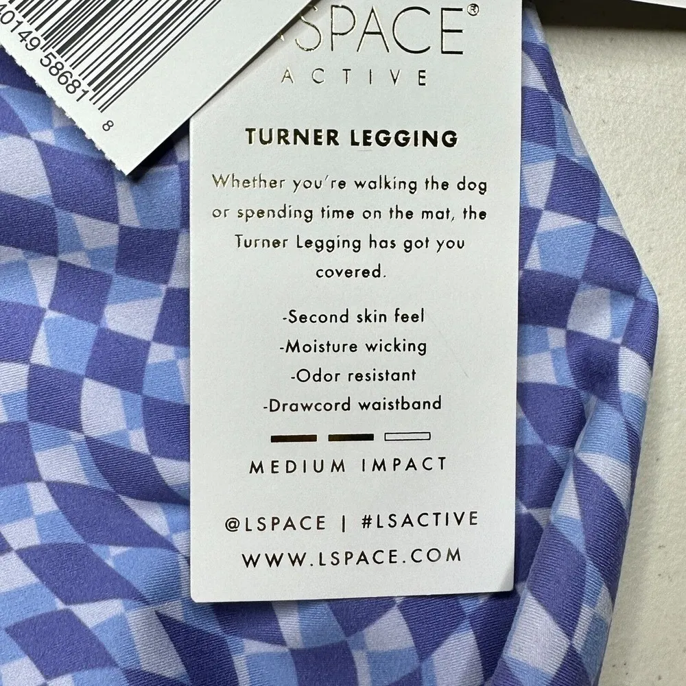 L*Space Blue and White Checkered Leggings - Image 10