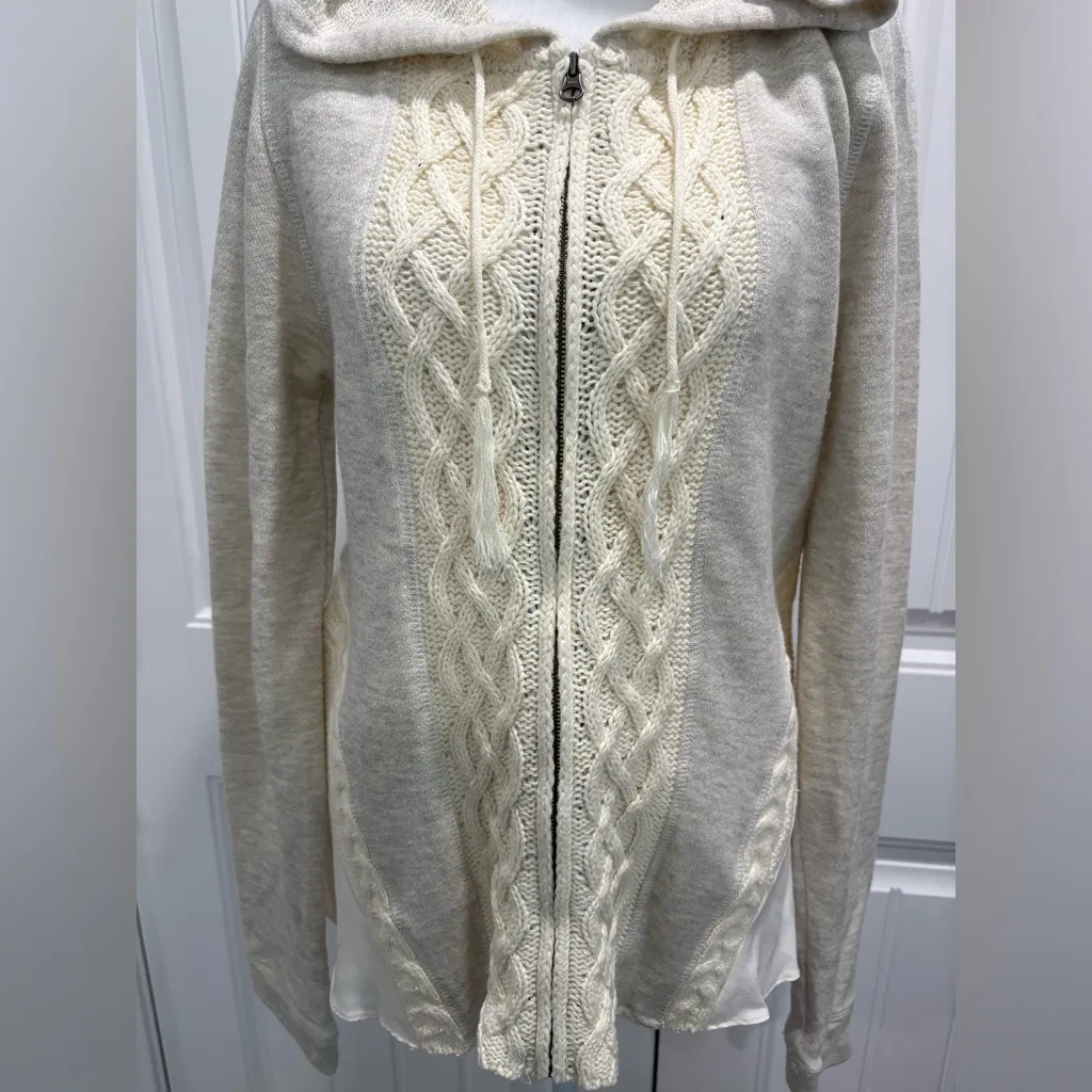 Anthropologie Dreamland Crochet Sweater Cream Size M Size M - Image 4