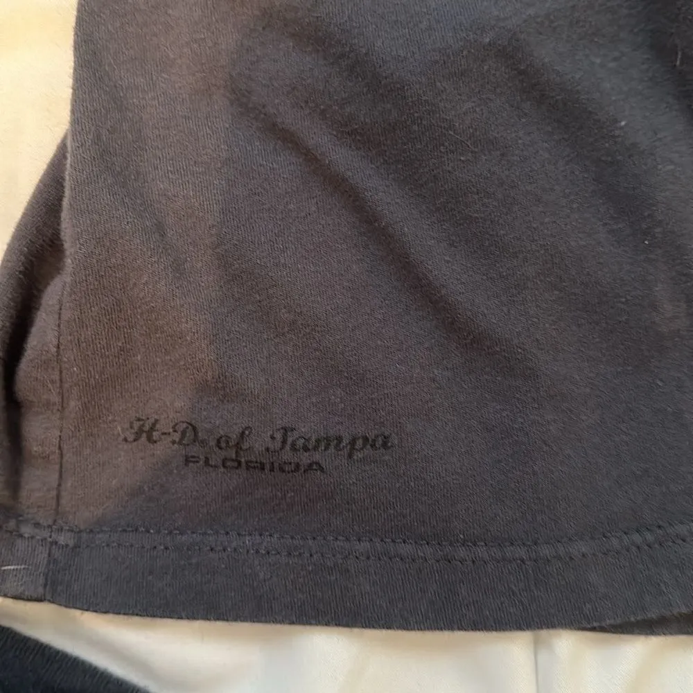 Harley Davidson VNeck LS T-shirt, Size XL - Image 10